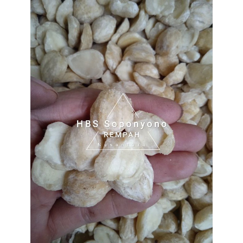 

Kemiri Belah 2 dikemas renteng, 50gr, 100gr, 250gr /Miri