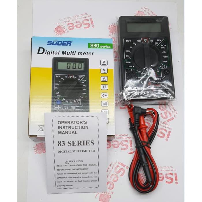 Digital Multimeter Multitester Suoer DT-830D DT830D DT 830 D