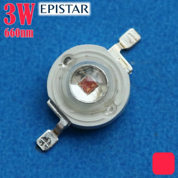 Led HPL 3 Watt Merah Plant Grow Red 660Nm 90-110LM Epistar Led