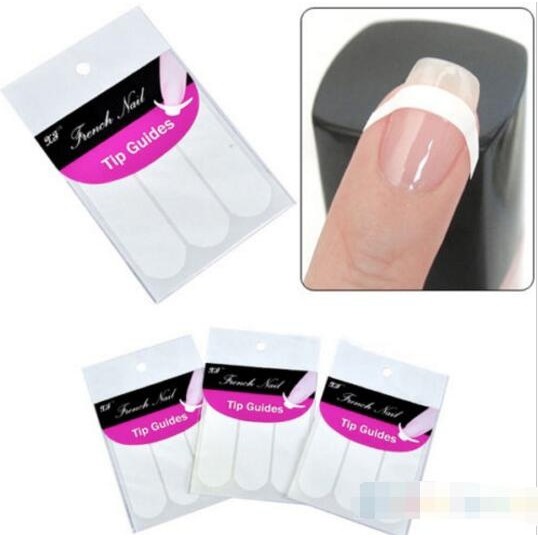 French Nail Sticker Tip Guide 48 pcs