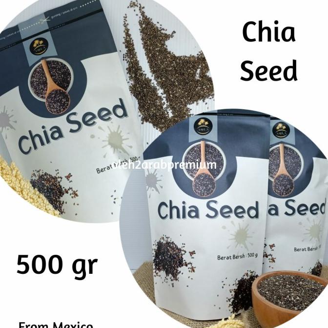 

CHIA SEED 500 GRAM BIJI CHIA HITAM MEXICO ORIGINAL