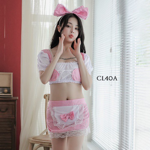 [READY STOCK] BAJU TIDUR WANITA LINGERIE SEXY LINGRERIE PELAYAN SEXY CL40A