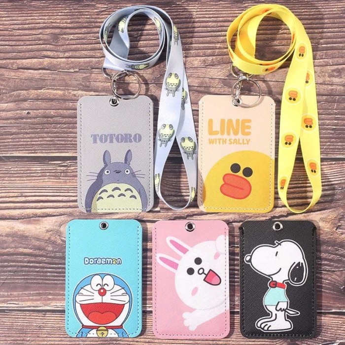 

Update Name Tag Id Card Access Card Holder Strap Karakter Line Disney Anime Hot Sale