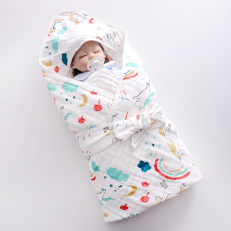 Selimut Topi Bayi Baru Lahir Newborn Impor Lembut /Selimut Hoodie Bayi Tebal Motif Lucu Baby Blanket Hoodie Selimut Bedongan Bayi Laki Laki Perempuan