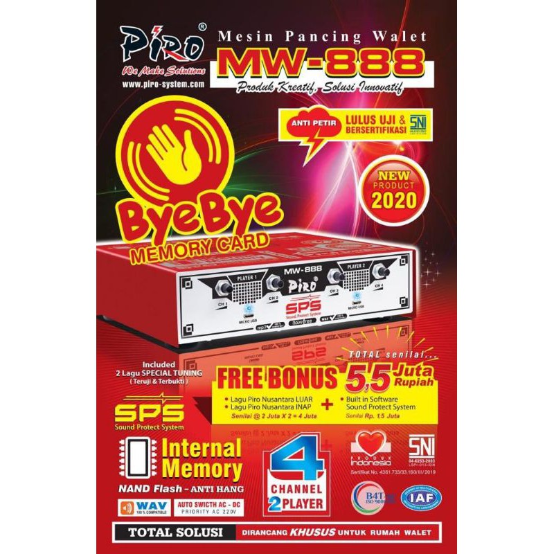 Amplifier walet PIRO MW-888