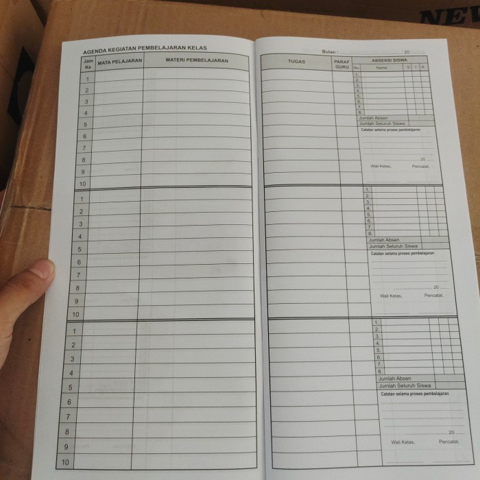 

Menakjubkan Buku Agenda Kelas Terlaris