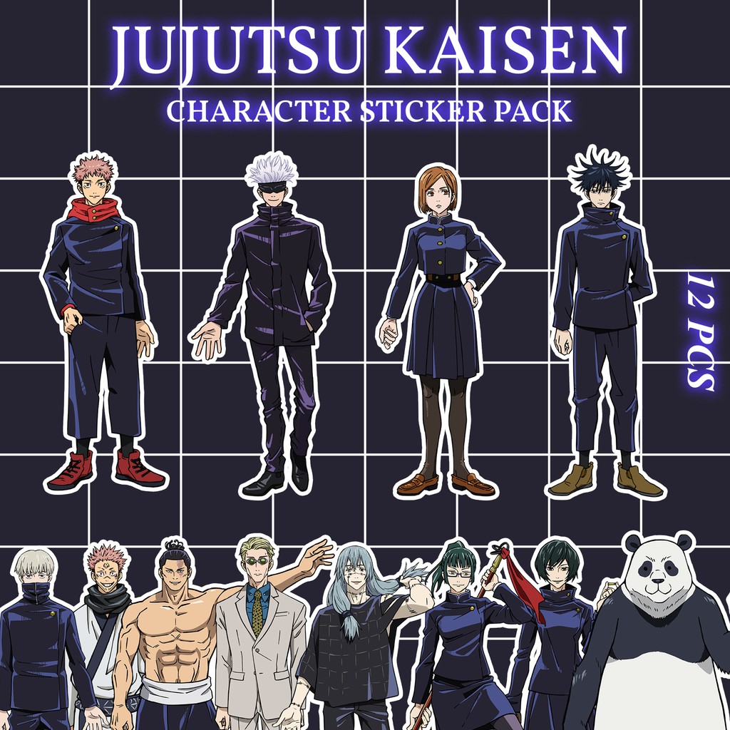 

STICKER ANIME JUJUTSU KAISEN / STICKER JUJUTSU KAISEN 12pcs / STIKER JUJUTSU KAISEN / STIKER ANIME