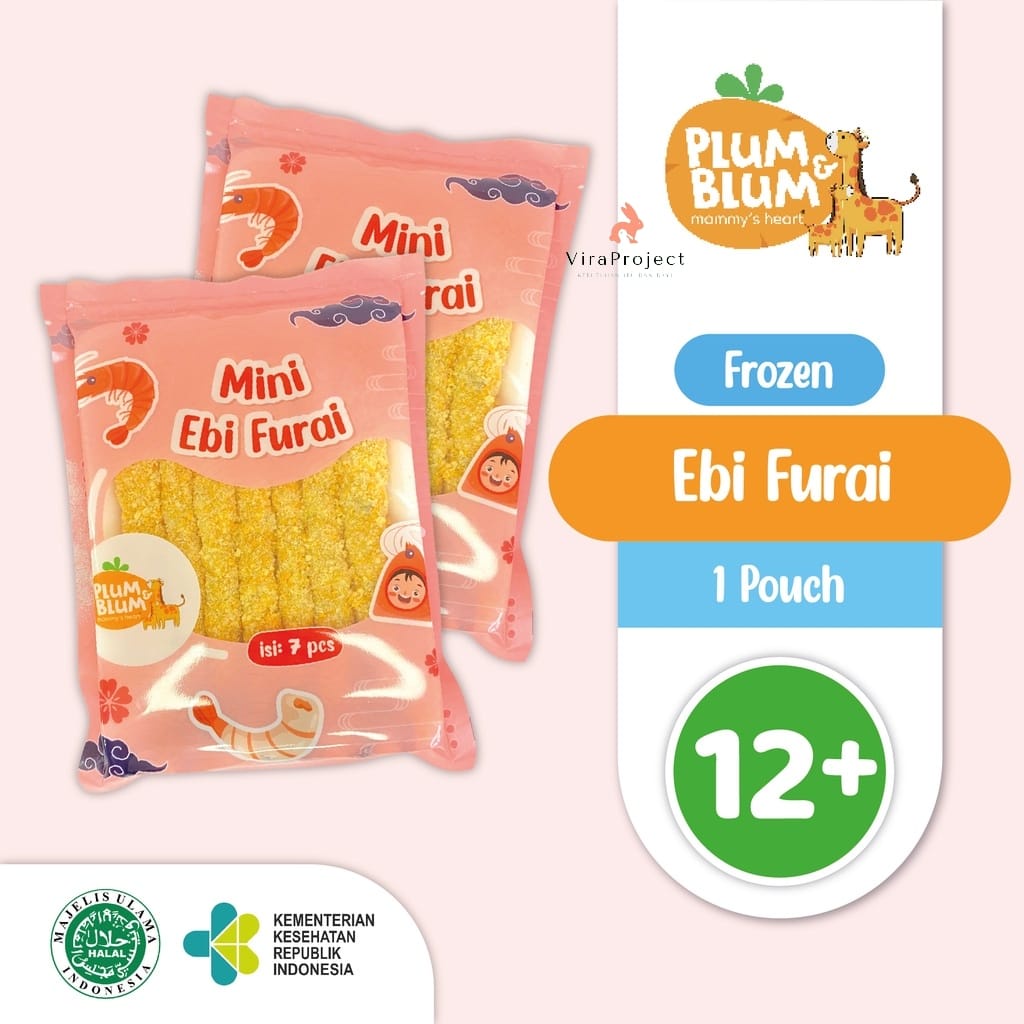 PLUM&amp;BLUM FROZEN MINI EBI FURAI / UDANG TEMPURA NON MSG 7PCS