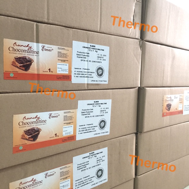 (GOJEK ONLY) Chocomaltine - Tiramisu Elmer 1 kg - Green Tea Dip Glaze 1 kg (GROSIR)