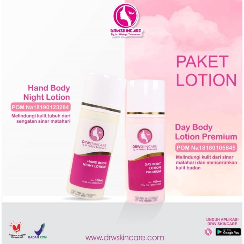 DRW Skincare Paket Hb Pemutih Siang &amp; malam Brightening Rejuvenation &amp; Yellow+Licorice By dr. Wahyu Triasmara