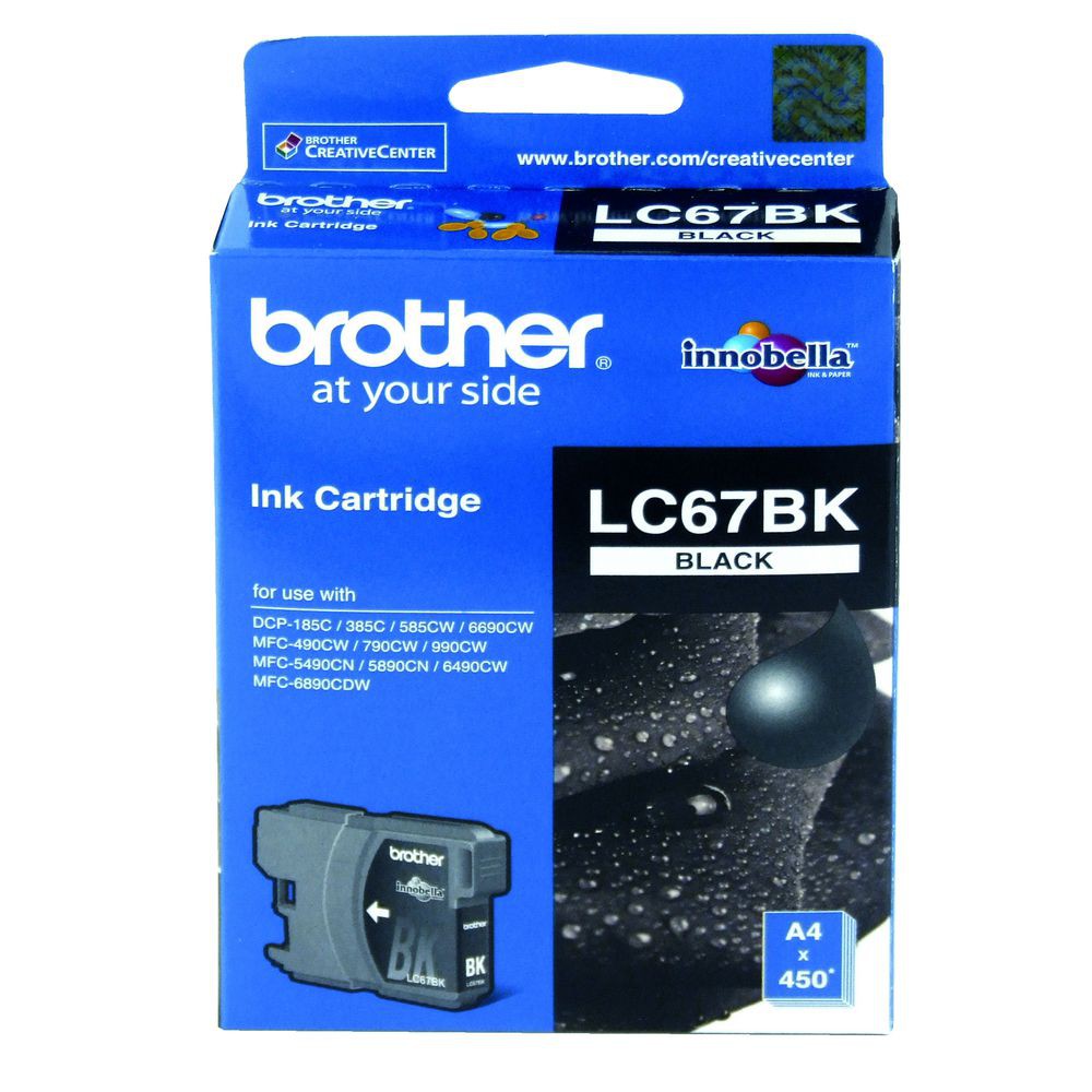 Brother LC 67 Black , BK , Hitam