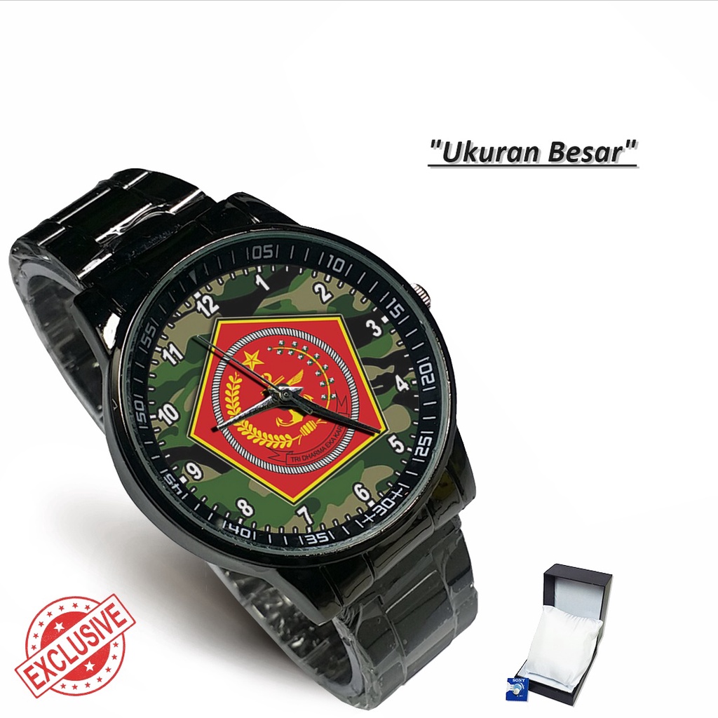 Jam Tangan Rantai Couple TNI MABES (Keren)