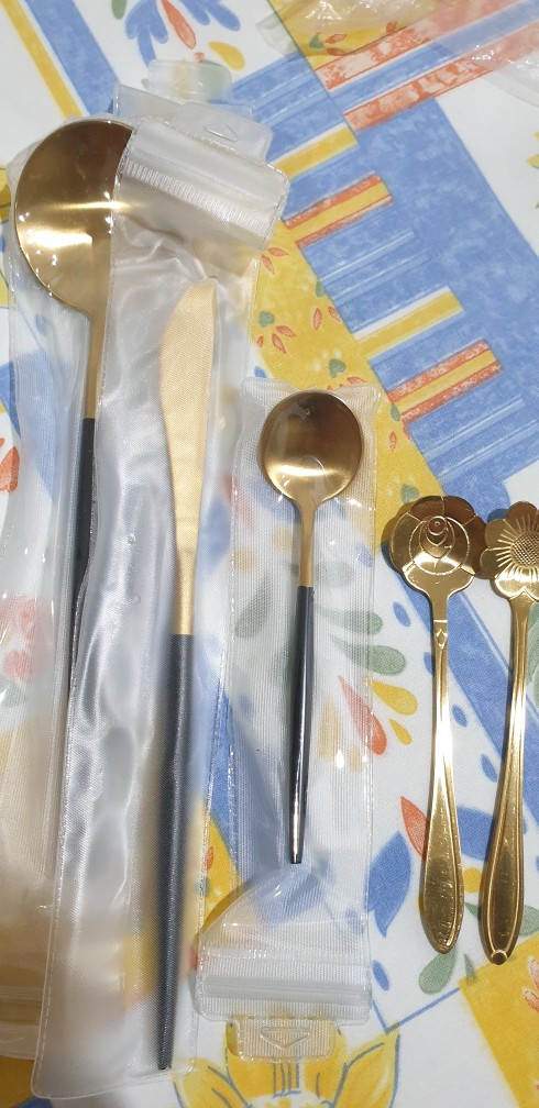 [satuan] Cutlery Set Sendok Garpu Pisau Alat Makan Mewah