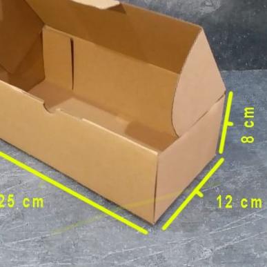 ☆ Dus Kue Coklat 12x25 x8 10 pc Kardus Box 12 x 25 ❊
