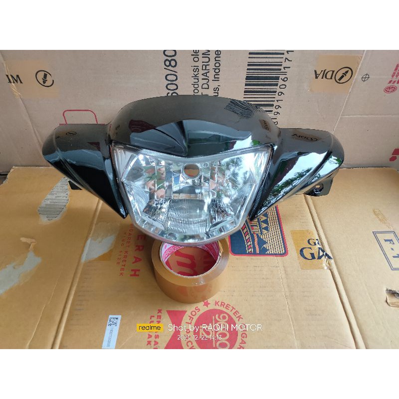 Batok Kepala Depan Mio J Full Set Reflektor Lampu Depan Hitam / Mio Gt - Mio J