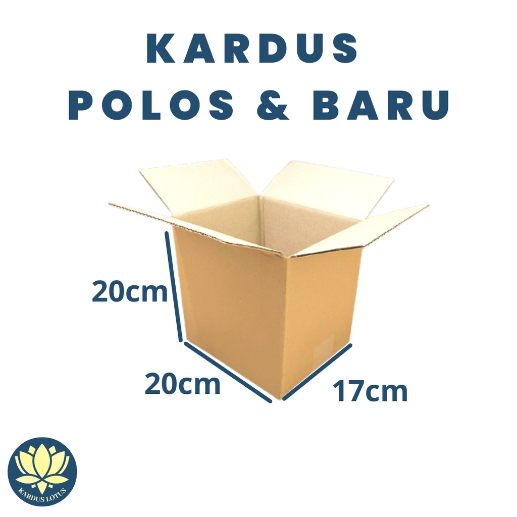 

Kardus Polos Baru (Uk. 20x17x20 cm)