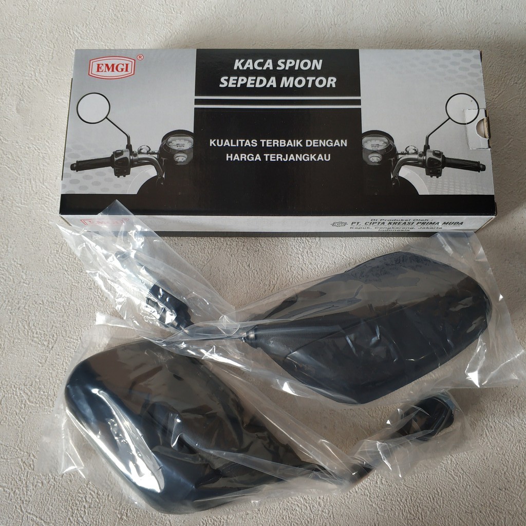 Spion Honda VARIO 110  VARIO TECHNO KARBU Model Standart Kualitas Ori merk EMGI 9227-5