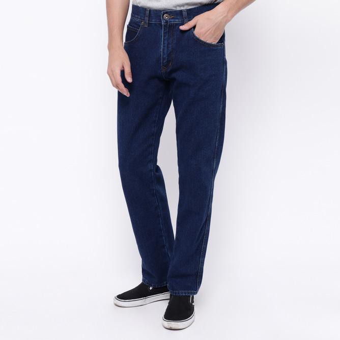 Edwin Celana Jeans Reguler Fit Pria Panjang Medium Blue Vegas 04 - Biru, 32