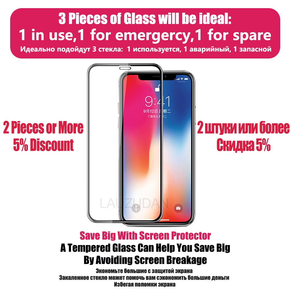 Pelindung Layar Tempered glass Untuk iphone 6 6s7 8 more than XR X XS Max 11 12 pro Max