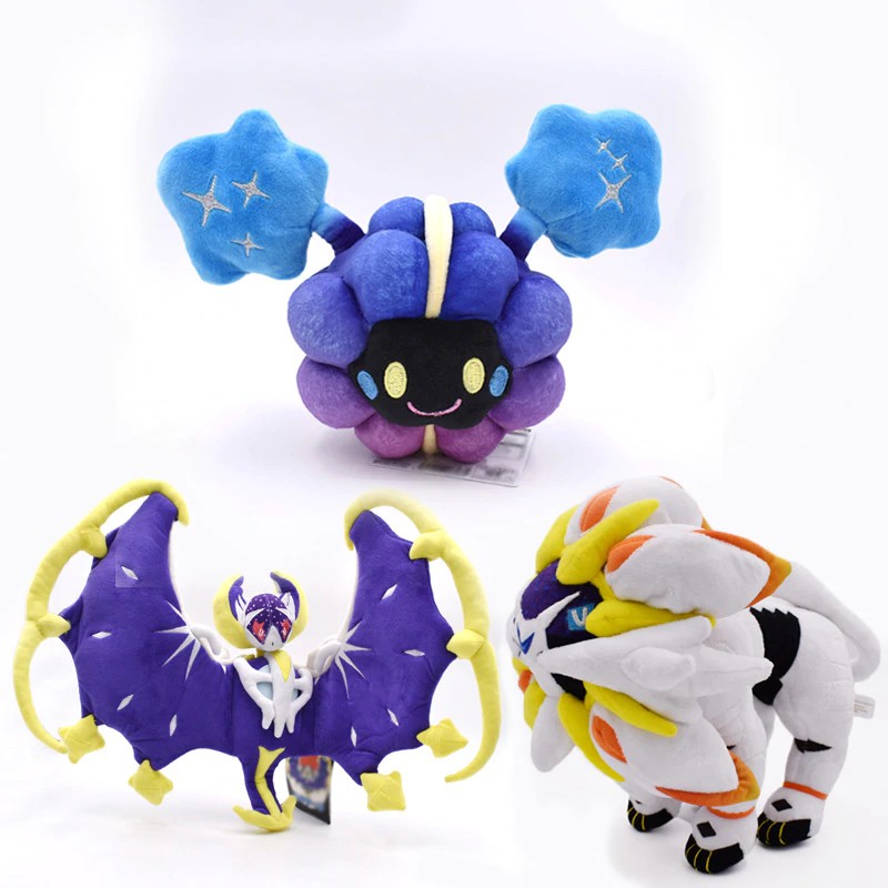 mainan 3 Styles Delicate Alola Solgaleo Lunala Cosmog SUN & MOON Animal Stuffed  Peluche Plush