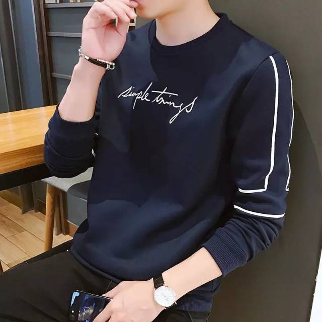 9SEVEN (COD)-BAJU SWEATSHIRT SIMPLE THINGS DISTRO KEREN LENGAN PANJANG KEKINIAN