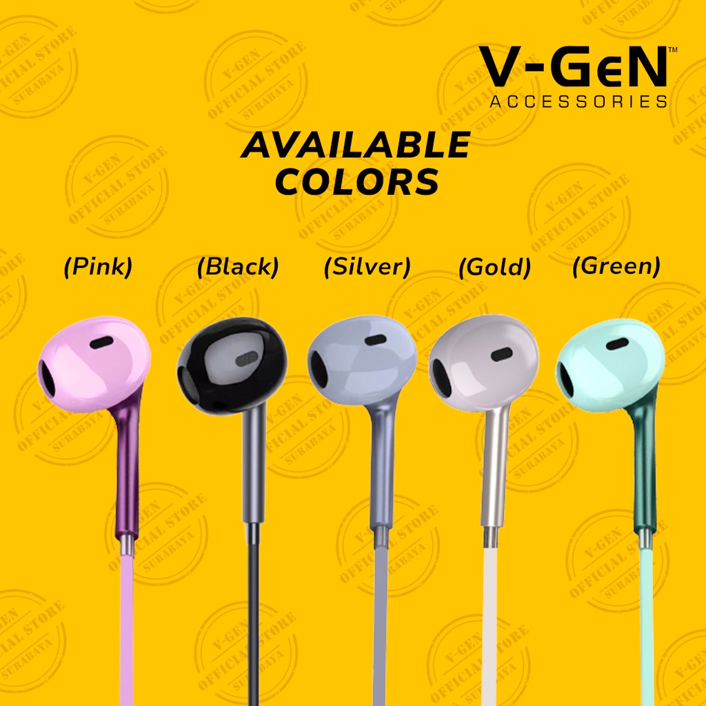 Earphone V-GeN VEP1-27 Wired Earphone Type C Deep Bass Stereo