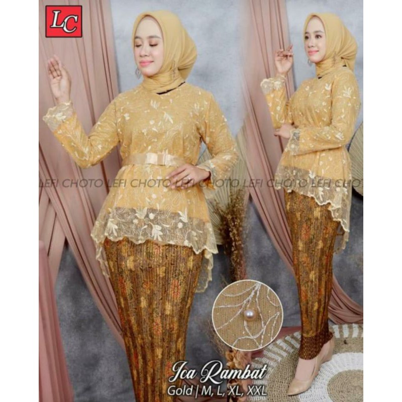 NEW - SET KEBAYA TILLE ICA RAMBAT / KEBAYA WISUDA / KEBAYA TUNANGAN