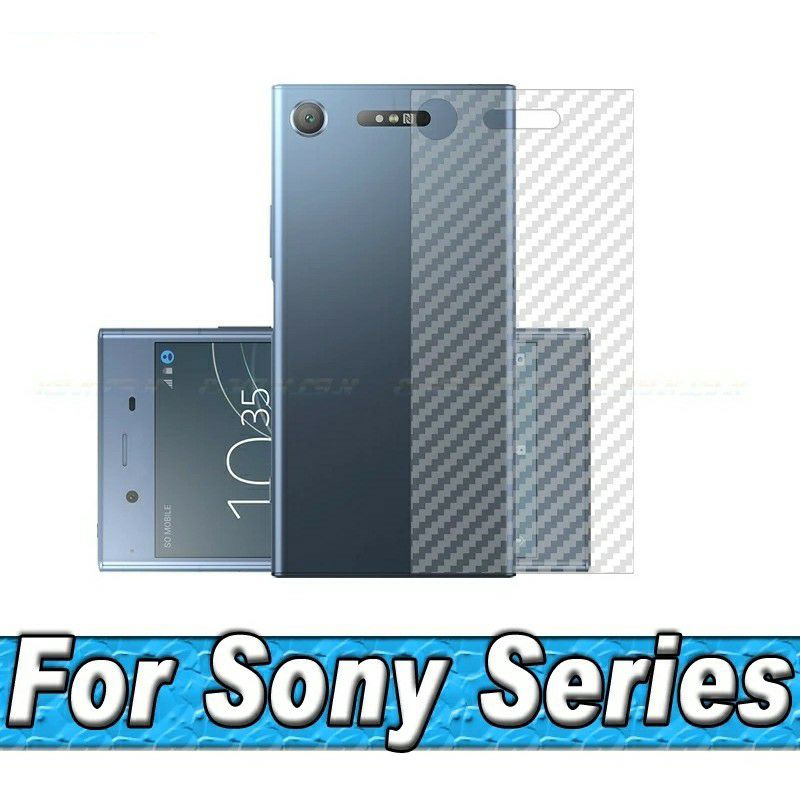 Serat Karbon Graskin 3D Penutup Belakang Pelindung untuk Sony Xperia XZ3 XZ2 XZ1 XZ/XZS XZ XZ2 Premi