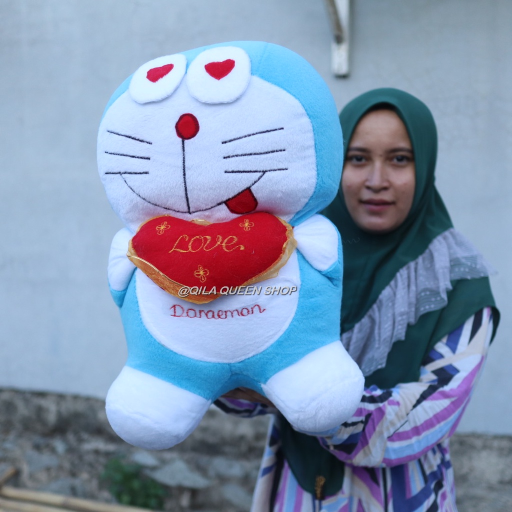 BONEKA TERMURAH Doraemon karakter love XL MURAH