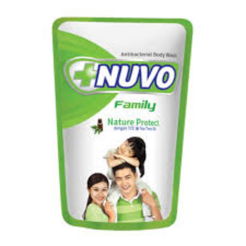 NUVO FAMILY Sabun Mandi Cair Pouch 450ML Nuvo body wash