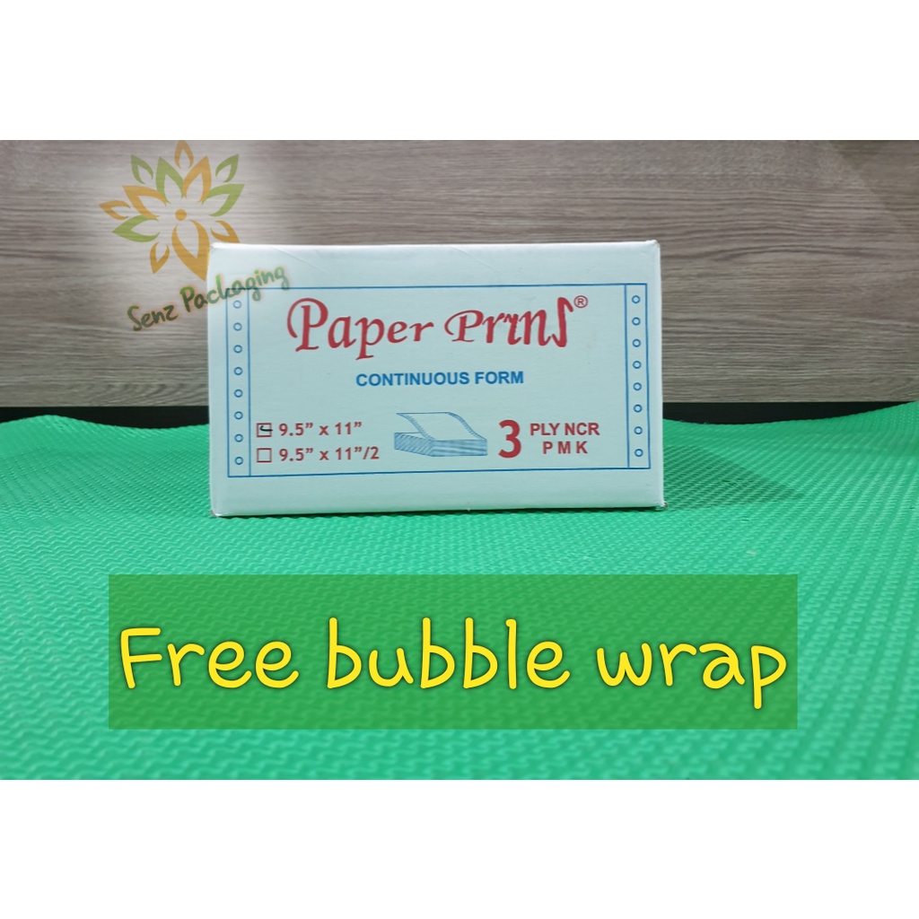 

kertas komputer 9.5 x 11", 3 ply / Continuous Form 'paper prins' 3 ply