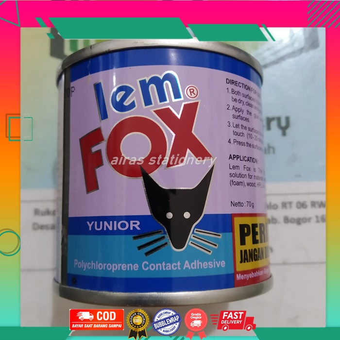 

FOX Lem Kaleng 70 gr