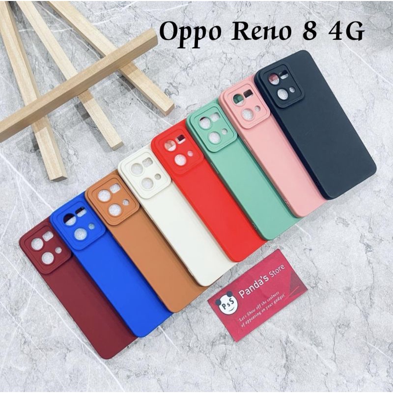 Softcase Pro Camera Oppo Reno 8 4G Candy Case Full Color 3D Silikon TPU