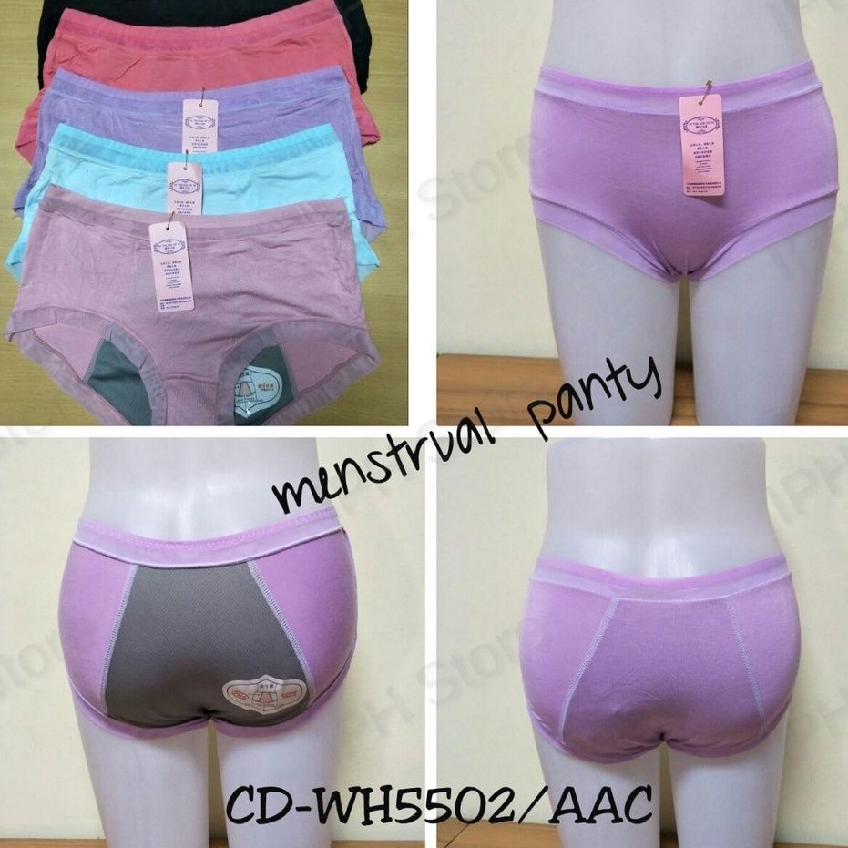 Celana Dalam / Underwear Menstruasi WH 5502 (Tinggi 22cm, Lebar 29cm, Lingkar 58cm Sebelum Ditarik)