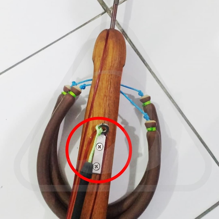 Spare Part Spearfishing Speargun Wood Kayu Panah Ikan Kayu Bottom Line Holder Kait Bungee Stainless