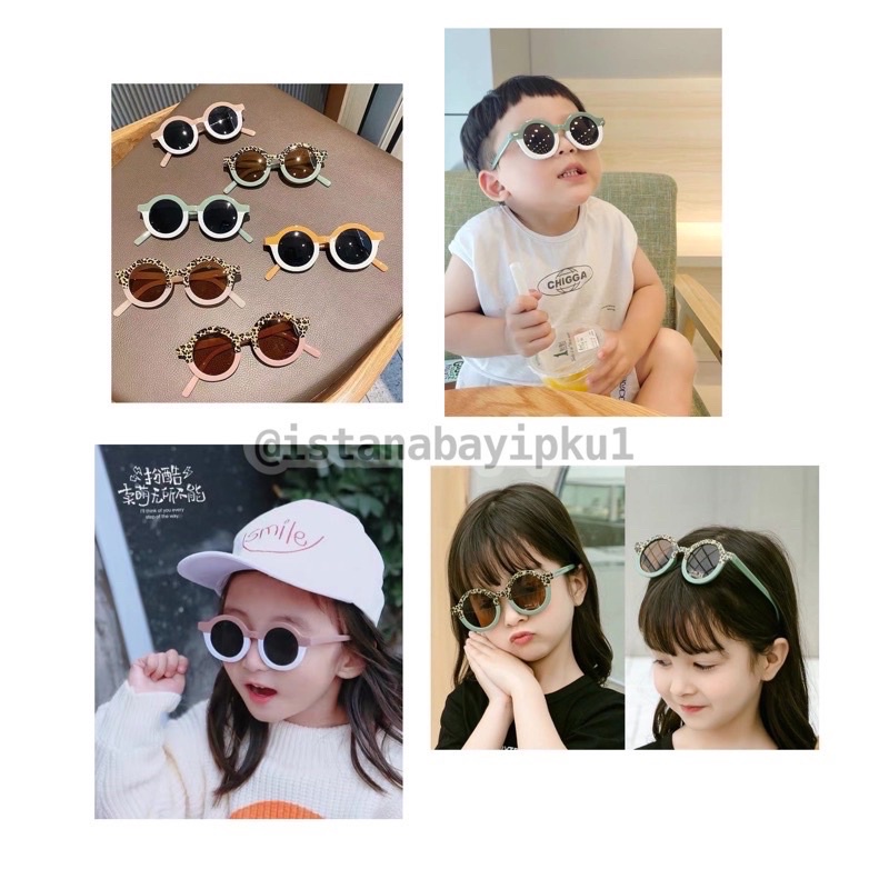 Kacamata anak/Kacamata Vintage 1-7 tahun-KA-103 MUSTARD