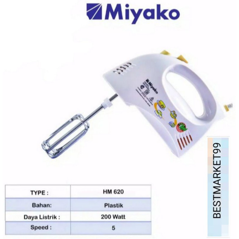 Mixer Miyako Hm - 620 / Hand  Mixer tangan / mixer kue