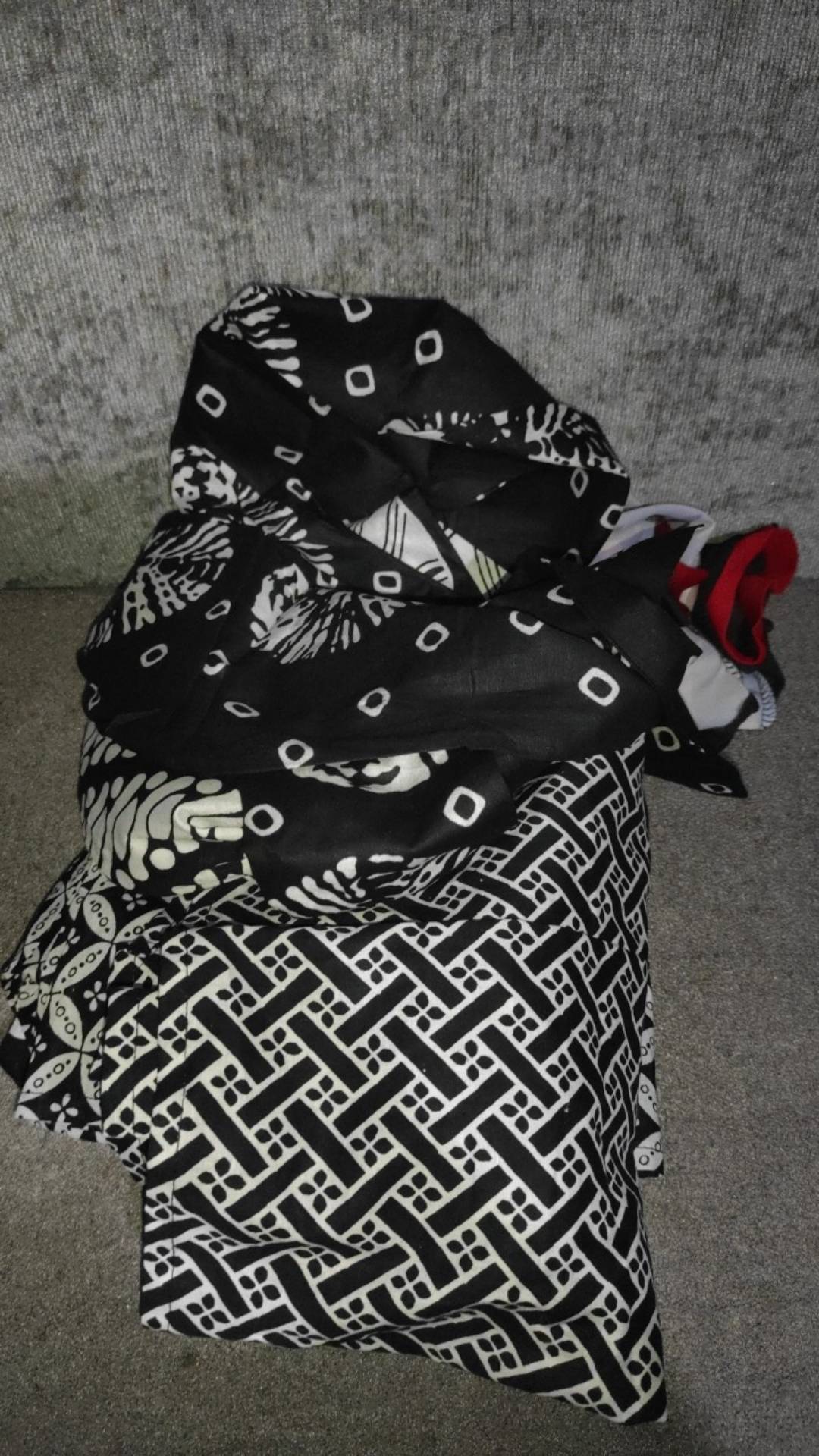 Batik Wanita Bolero Monochrome Katun Modern Hitam Putih Warna Motif Premium Monokrom Mono