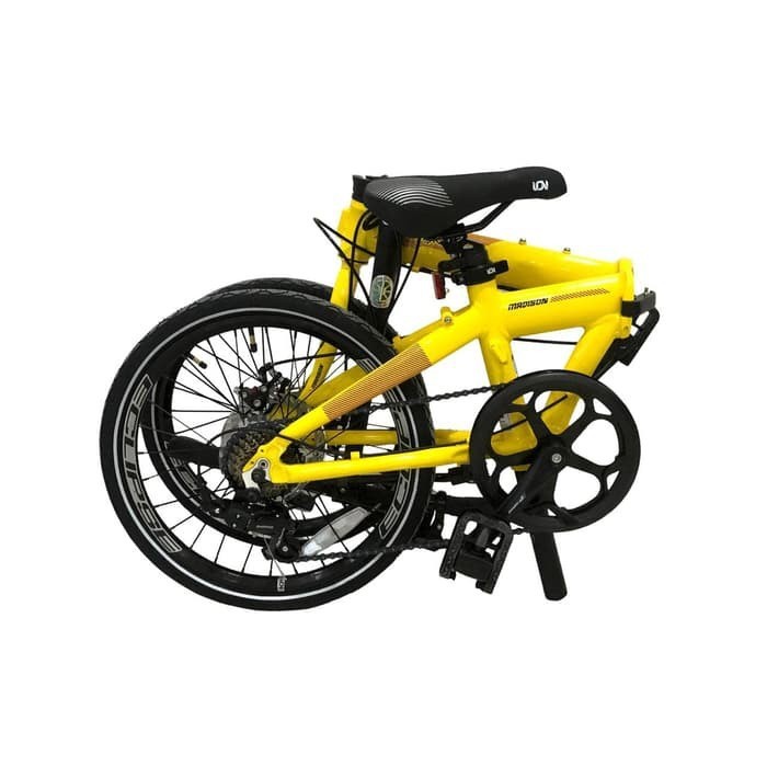 Sepeda Lipat Dahon Ion Madison 20 inch yellow Kuning
