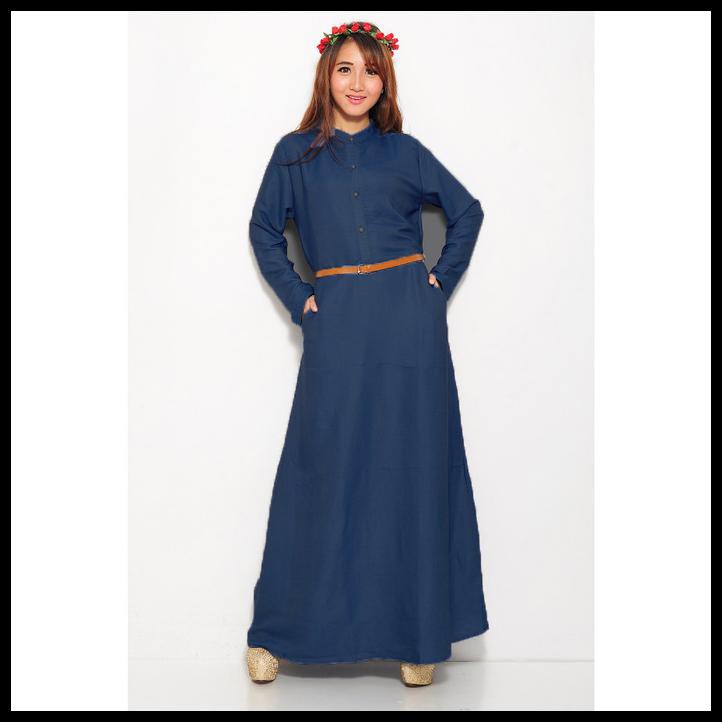 Gamis Fashion Chambray Polos