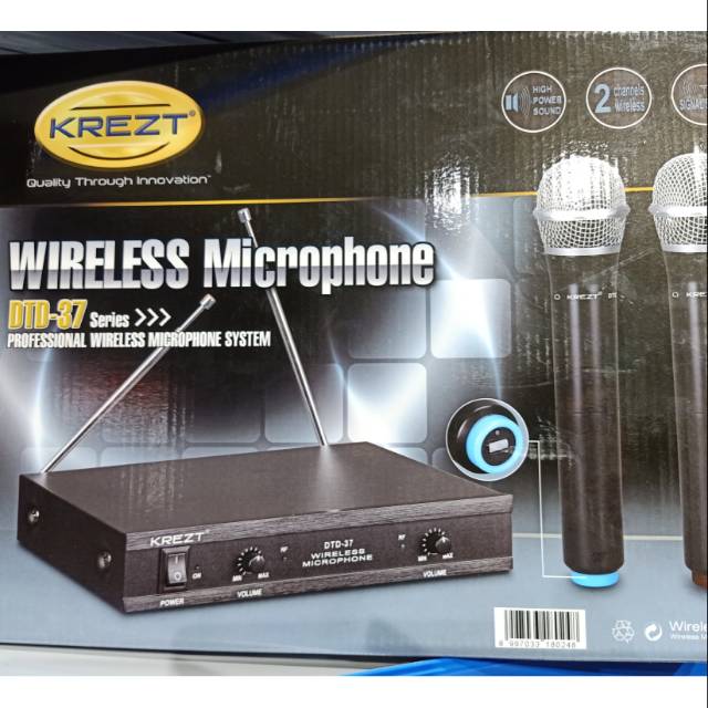 MIC WIRELESS KREZT DTD-37 DUAL CHANNEL ORIGINAL