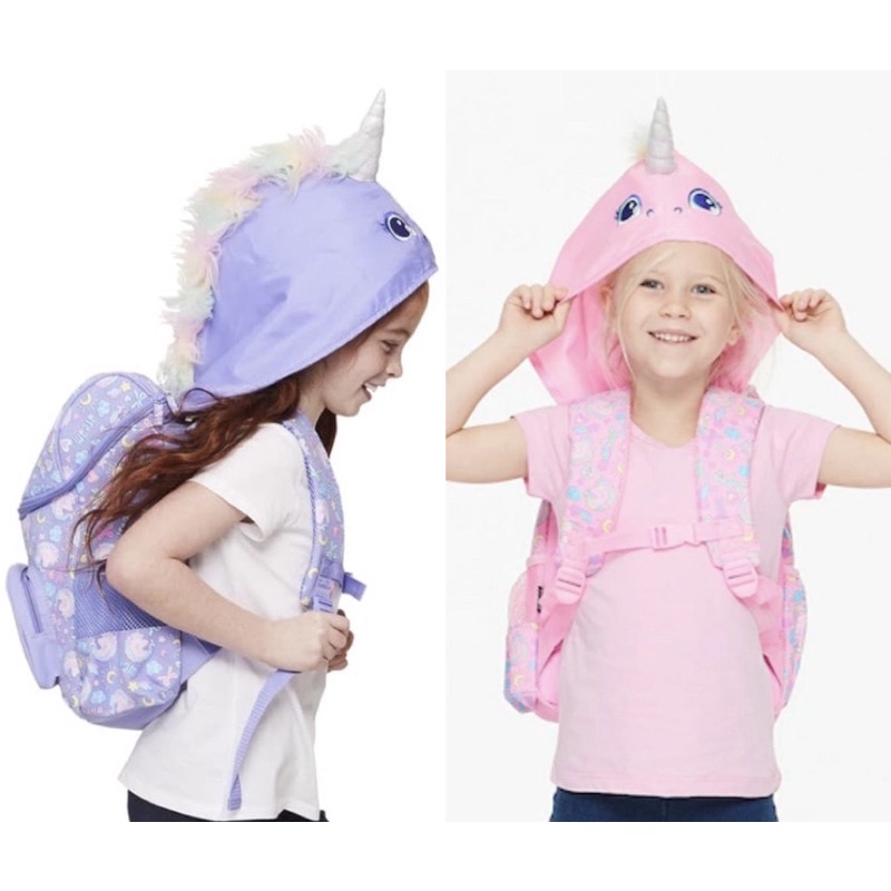 Smiggle Backpack Unicorn Hoodie Character