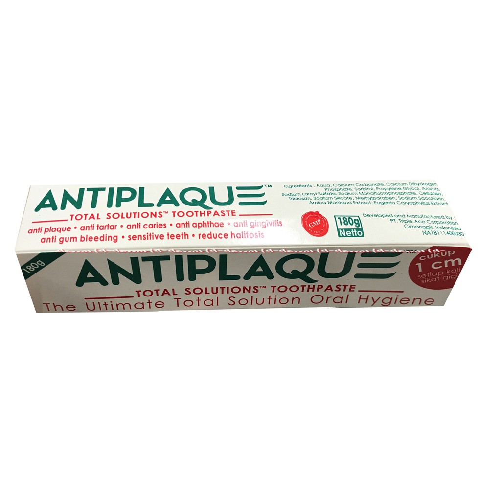 Antiplaque Toothpaste 180gr Pasta Gigi Odol Melindungi Gigi Dan Gusi Plak Radang Berdarah