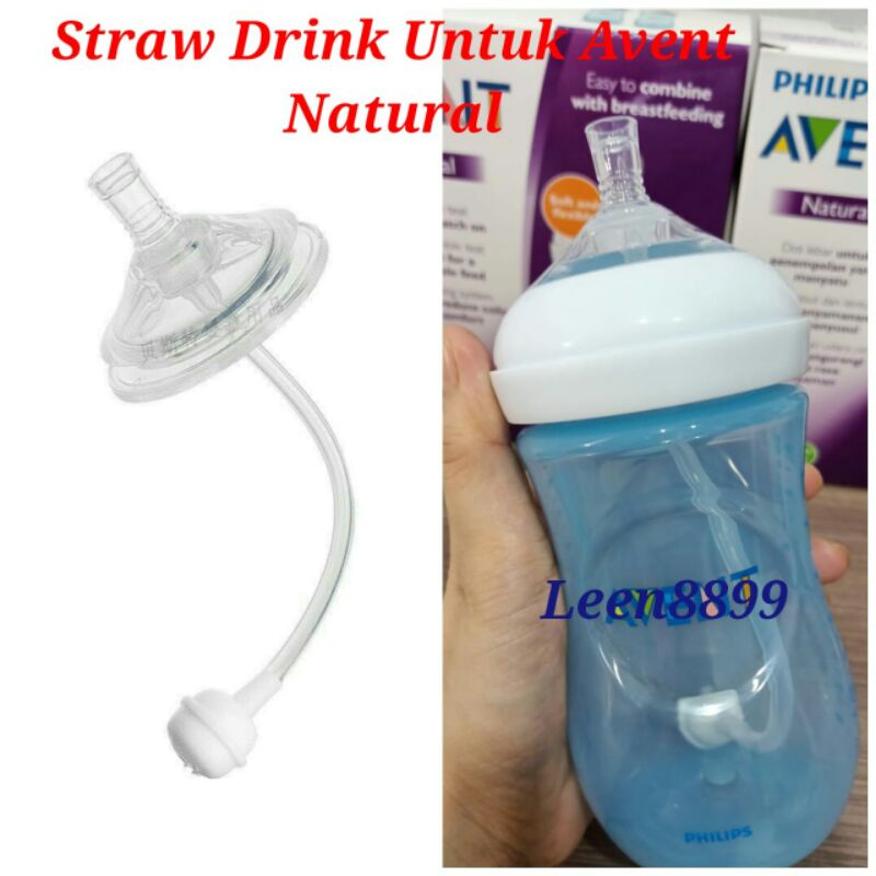 Sedotan Straw Untuk Botol Natural BPA Free(tanpa botol)