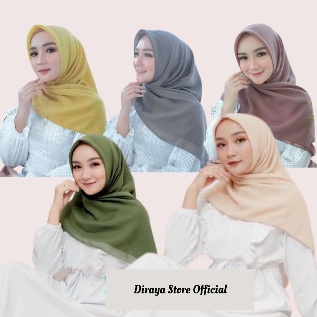 Diraya Hijab Segi Empat Bella Square