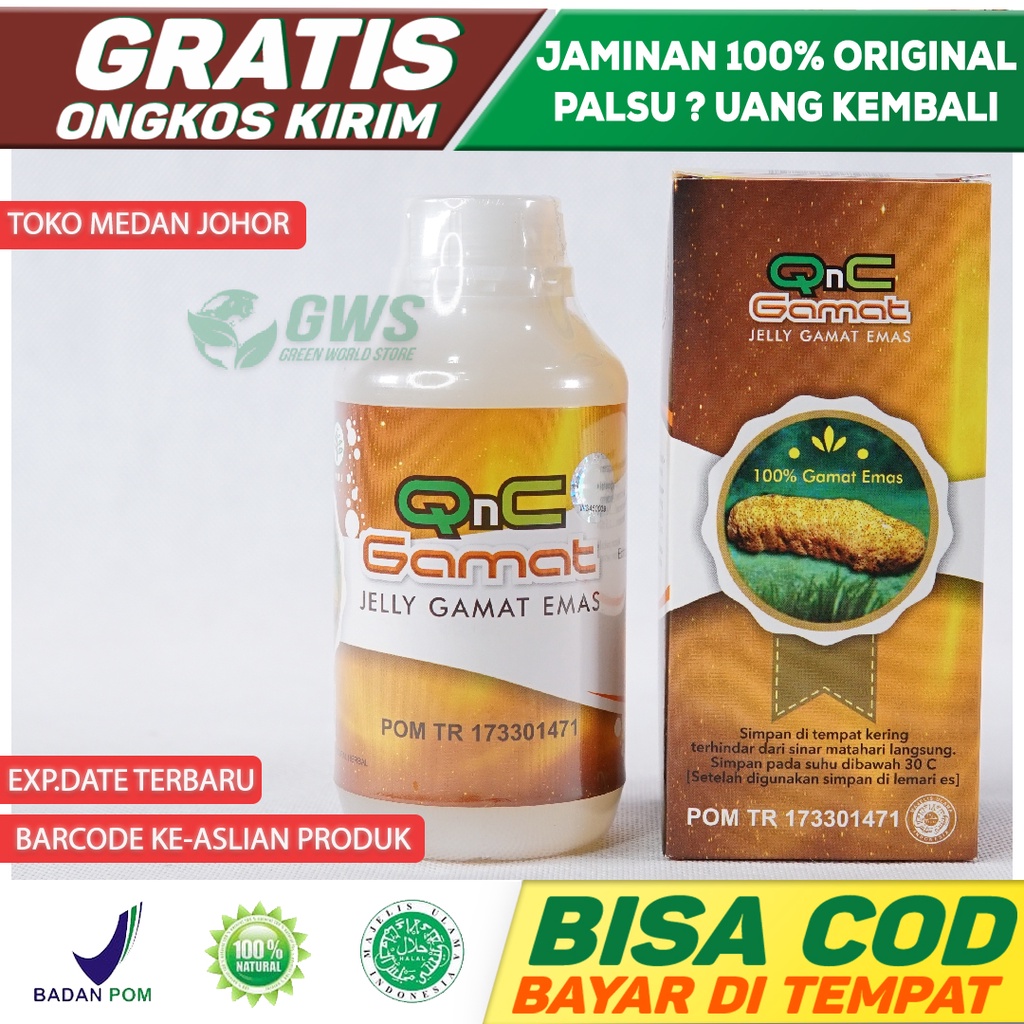 QNC JELLY GAMAT EMAS ORI Obat Jeli QnC - Jelli Jely Gammat - Gelly Gamet - Q N C di Kota Medan Sumat
