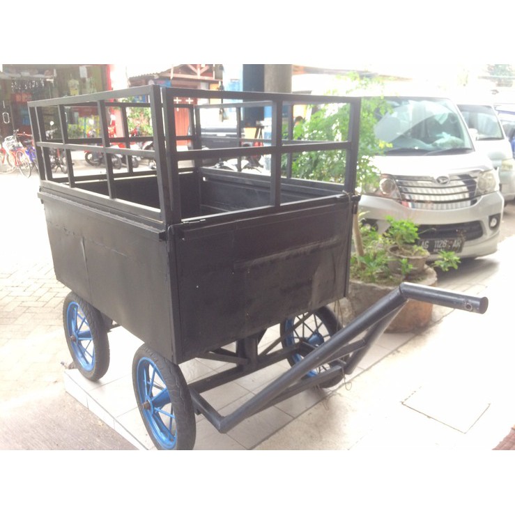 gerobak motor gerobak tosa bak motor 90x120cm lepas pasang ban depan putar