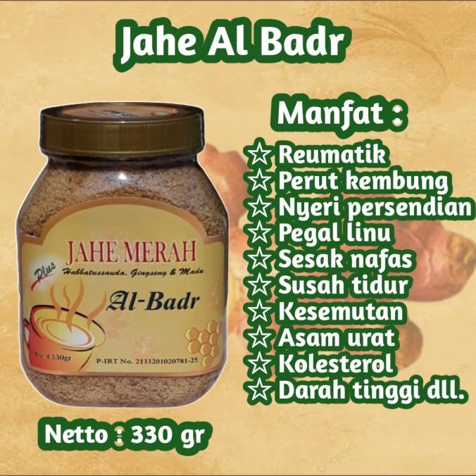 

JAHE MERAH TOPLES 330 gram al badr