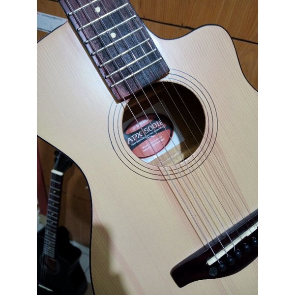 Gitar akustik 3/4 meranti /Gitar murah bonus pic