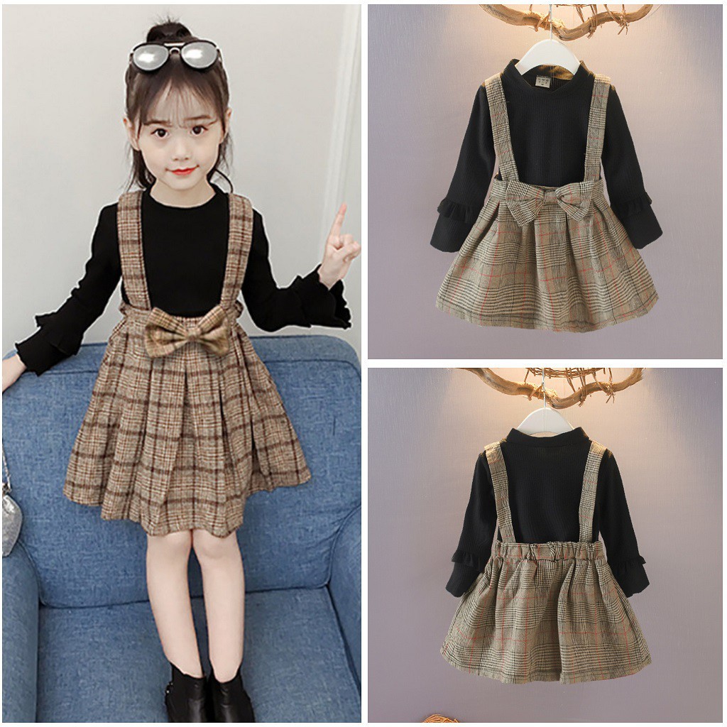 Bayi - 6 Tahun | Dress Arin Korean Style Dres Kualitas Import Overall Knit Anak Perempuan Drees Pesta Anak kiosbalitaaprilia